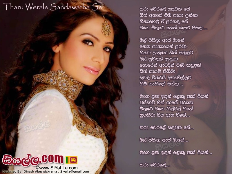 Tharu Werale Sandawatha Se (Ridee Siththam Theme Song) Song Lyrics by Damith Asanka