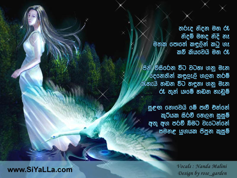 Tharuda Nidana Maha Ree Song Lyrics by Nanda Malani