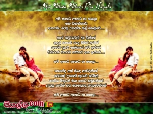 Api Athata Athata Paa Nagala Gana Wananthare Song Lyrics