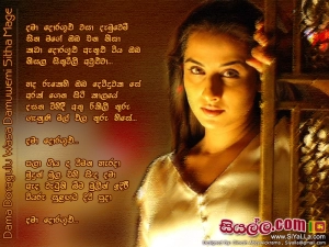 Dama Doragulu Wasa Damuwemi Sitha Mage Song Lyrics