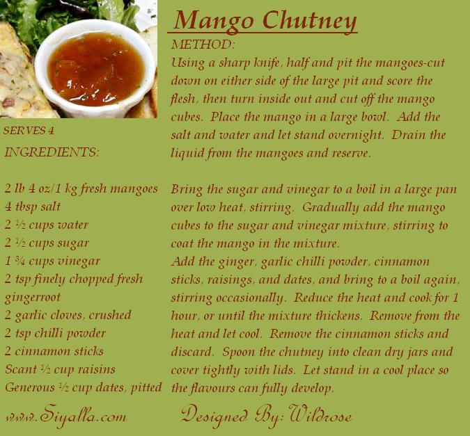 Mango Chutney Recipe