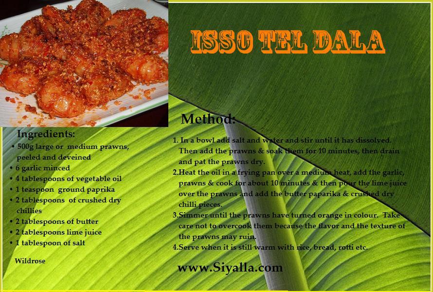 Isso Tel Dala Recipe