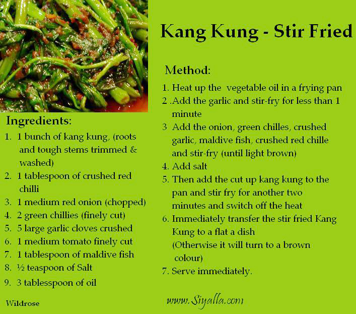 Kang Kung Stir Fried Recipe