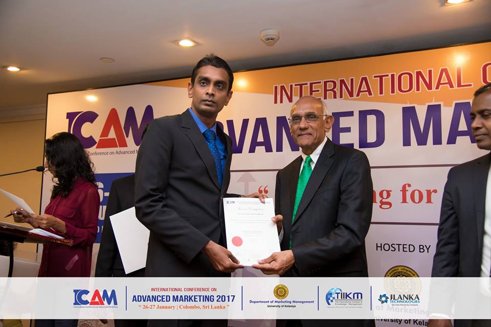 Dinesh Abeywickrama with Professor Parasuraman