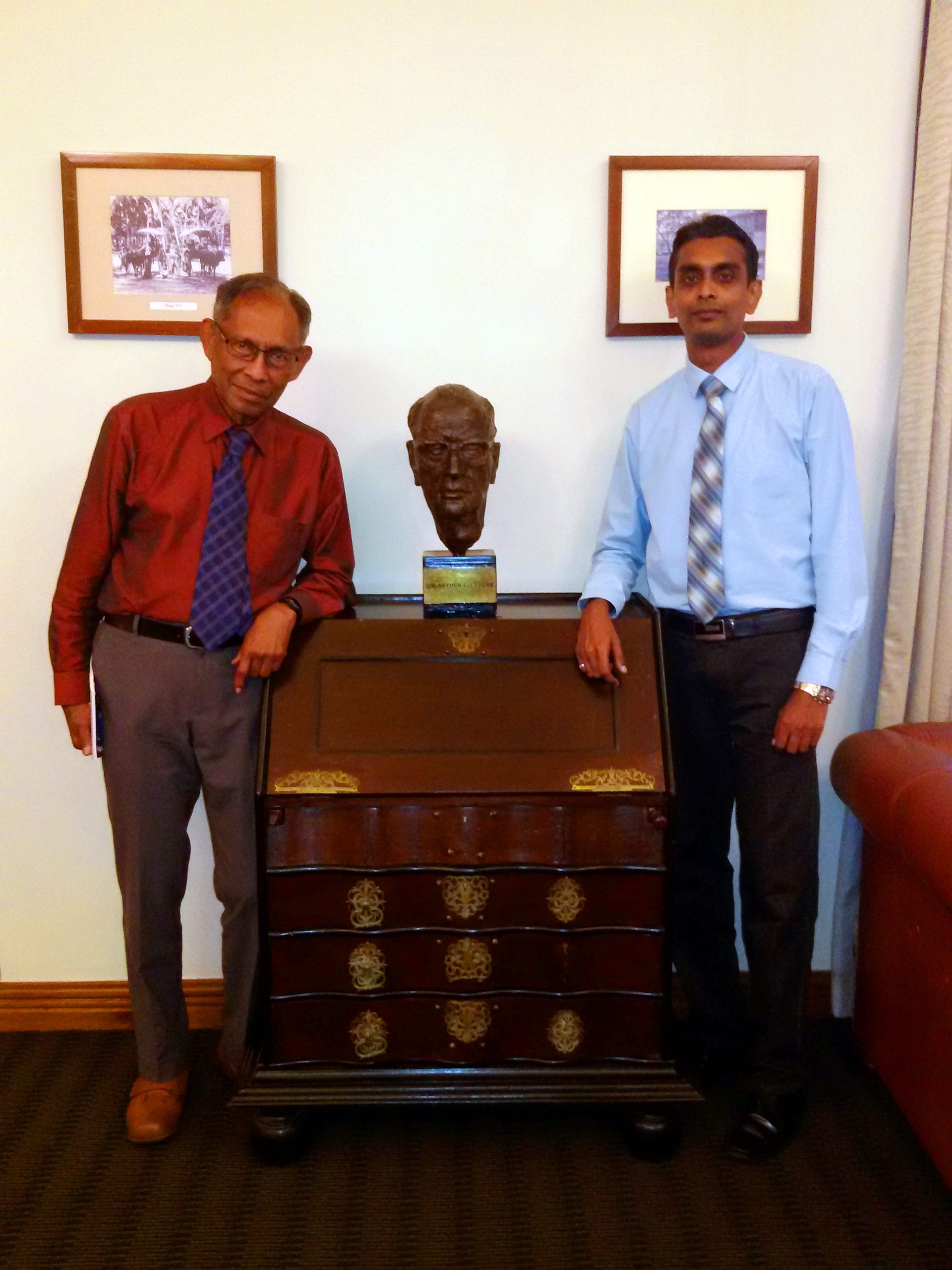 Professor Chandra Wickramasinghe and Dinesh Abeywickrama